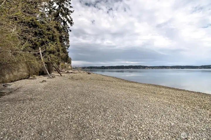 community beach area