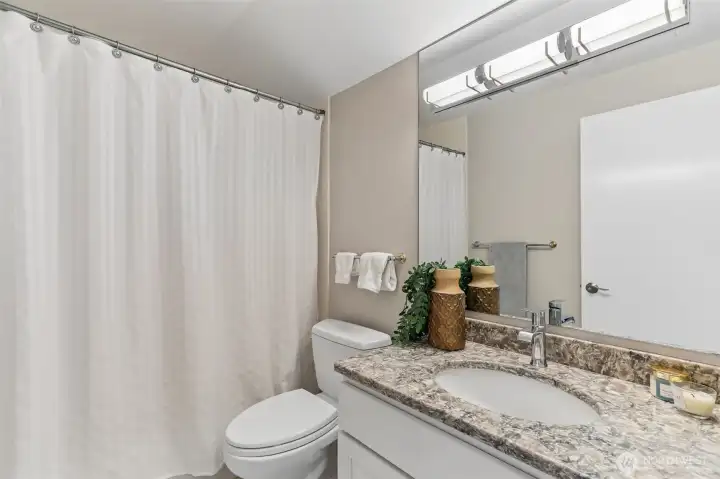 Updated upstairs bathroom.