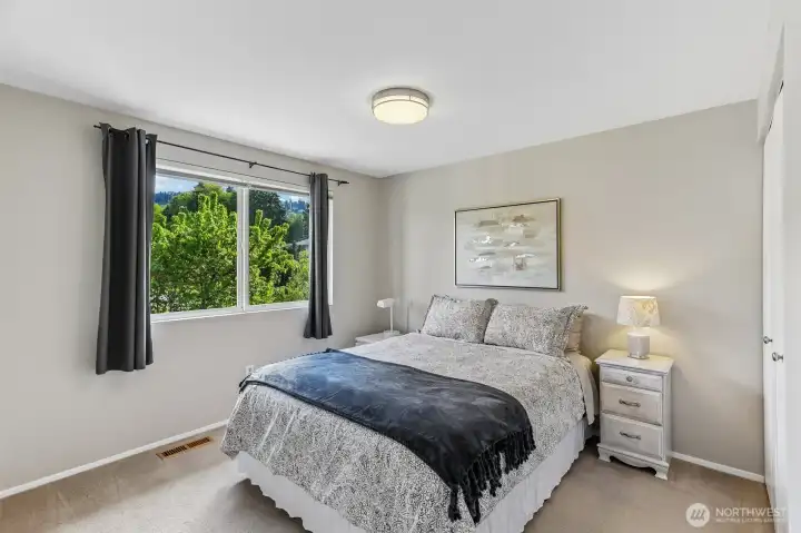 Spacious bedrooms upstairs.