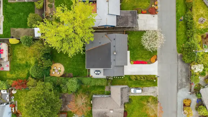 Top down view of home.