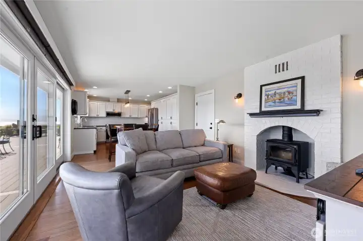 Family room off kitchen