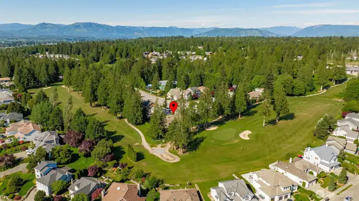 Drone overview of homes location