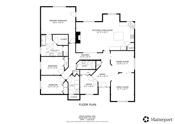 Refined single level Floor plan