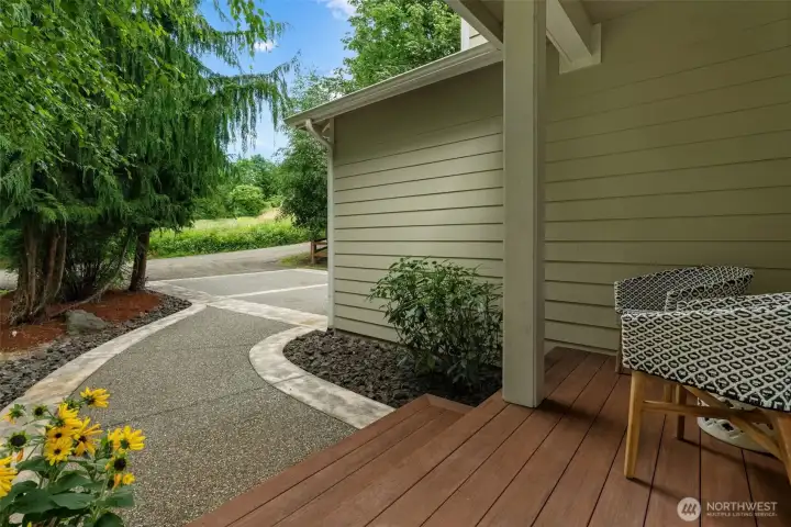 Front Porch to welcome guests