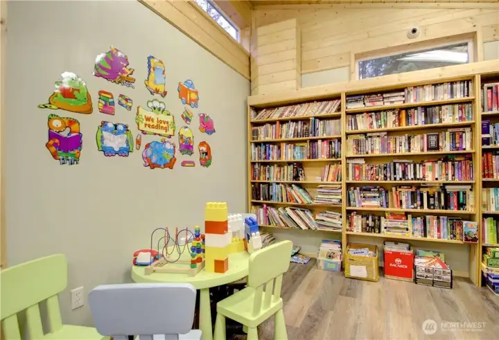 Wonderful Children’s section while wide variety of books, games, puzzles, and toys at the Book Nook.
