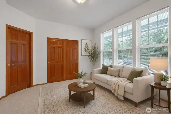 Bedroom 2/office w/bathroom *Virtually Staged*