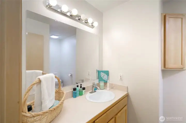Primary bathroom.