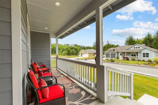 Sit on this beautiful porch and be part of the wonderful community.
