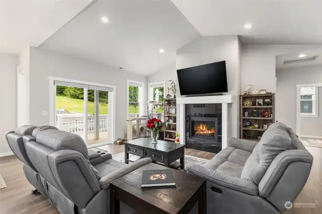 LVP Floors & fireplace is another great upgrade in this home.