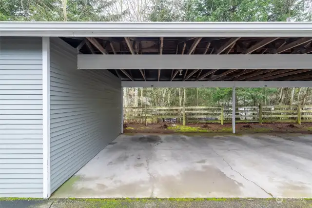 Assigned carport in back of complex.