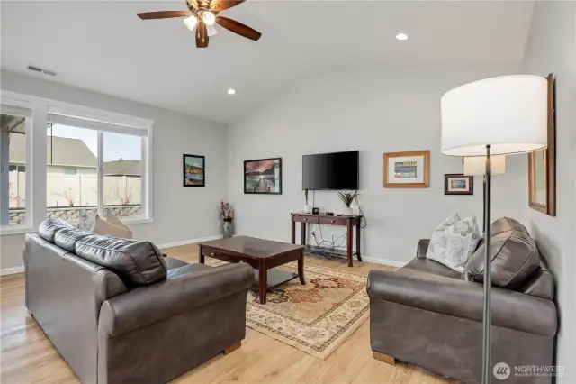 Spacious vaulted living