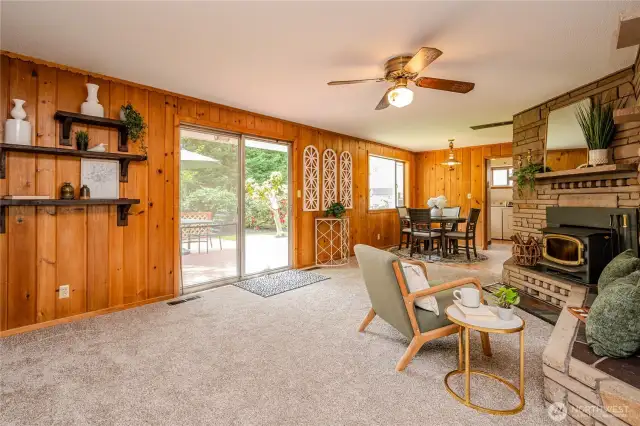Love the plush new carpeting throughout the home... OR remove it to reveal the stunning original hardwood floors!