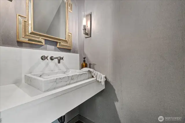 Updated powder room...