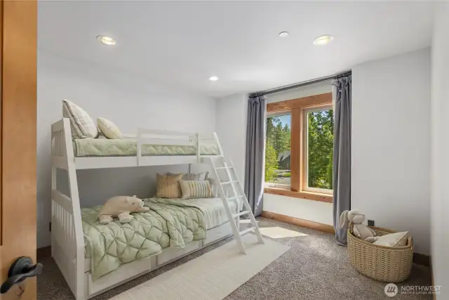 4th spacious bedroom could have 2 sets of bunkbeds or king bed with full furniture suite.