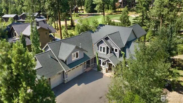 Ideal golf course, such as this one have great green space and setbacks.