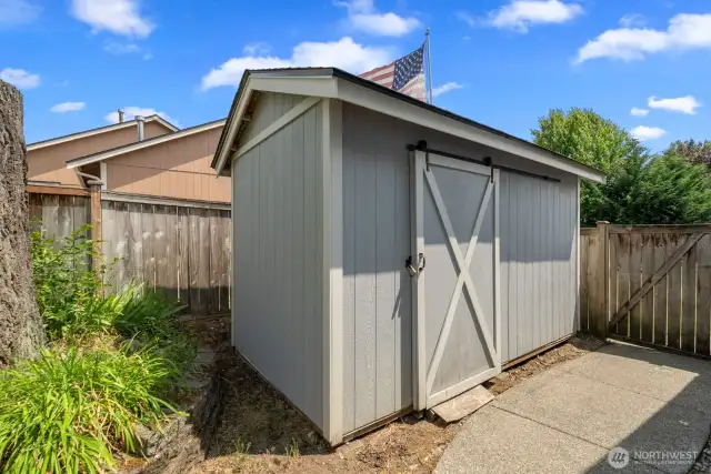 Outside storage shed
