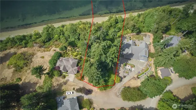 A nice piece of property with high bank and a beautiful lower beach