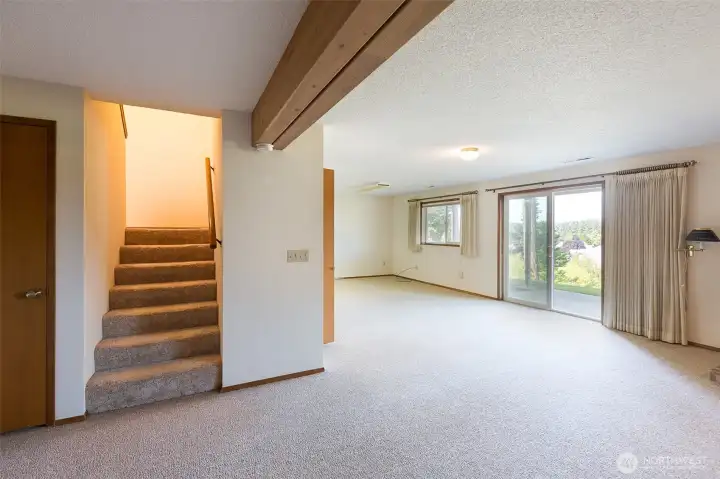 Downstairs living space