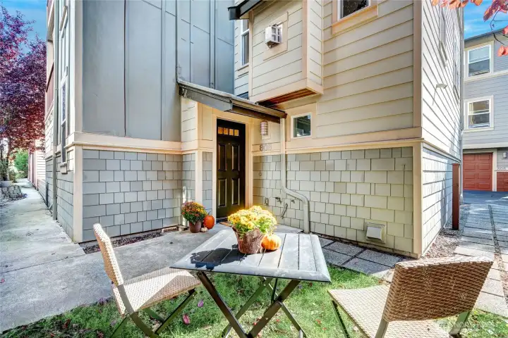 A private outdoor space to relax.