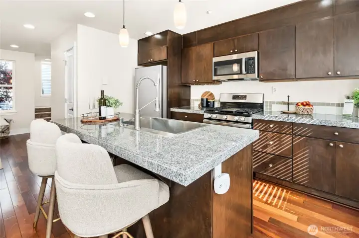 The kitchen is even roomier in person!