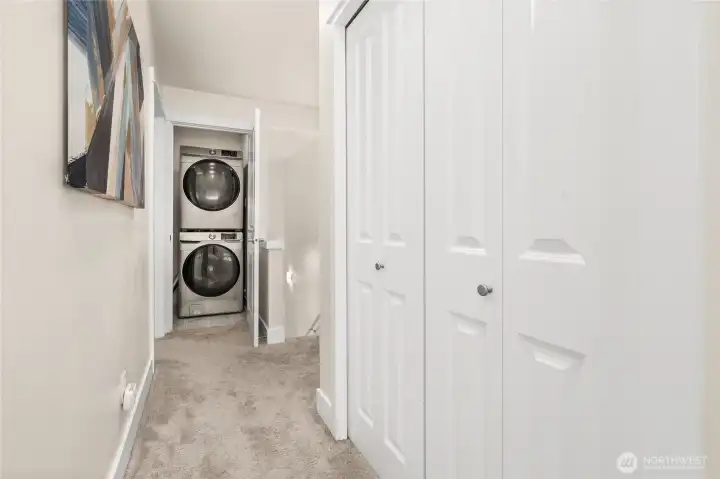 Storage galore in these closets.