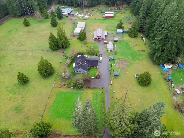 drone view of layout of the land