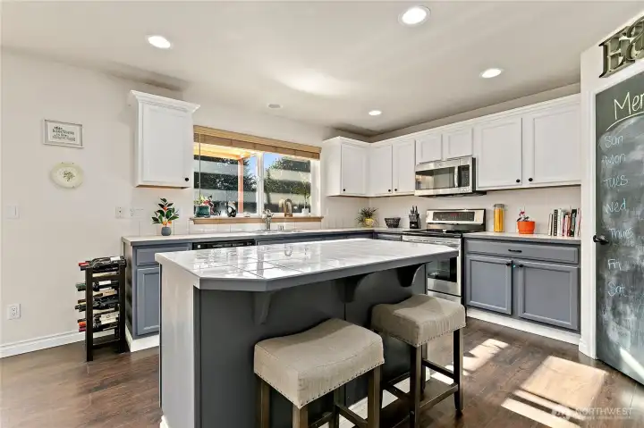 Kitchen with island