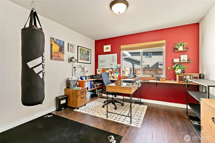 Office on main floor.