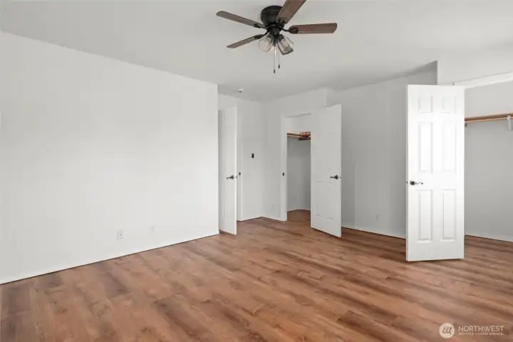 Primary with 2 closets