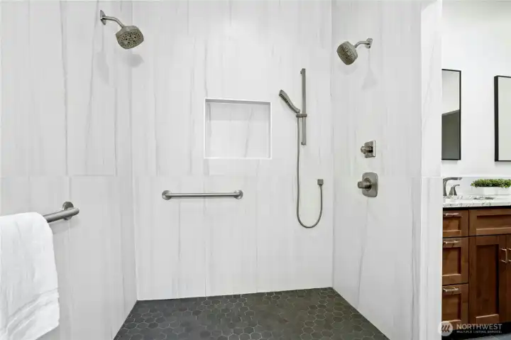 and Tiled Shower