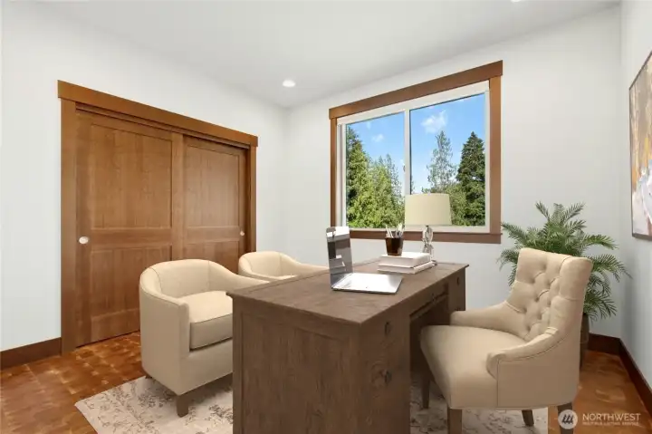 Second Bedroom/Staged as an Office