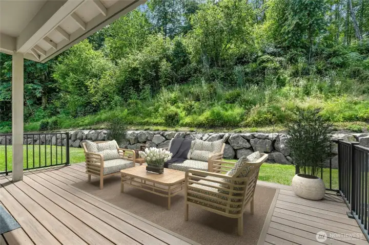 Relax on this Cavernous Trex Deck