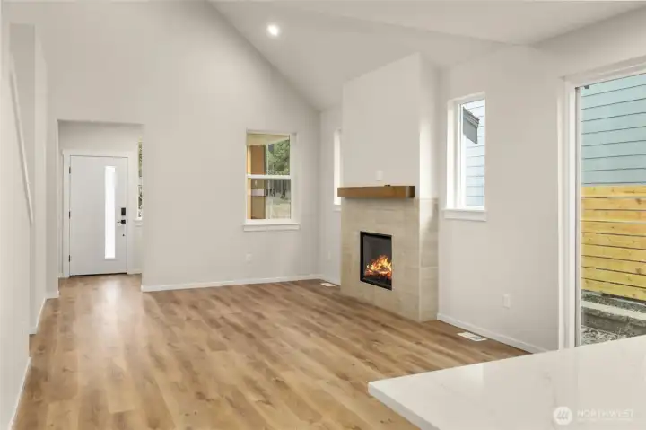 Photos, plans and elevations may be examples representing the community, community  amenities, homes or artist’s renderings that may not accurately represent the actual  condition of a homesite or home as constructed, and may also contain options and  upgrades which are not included in the sale. Trailside Homes reserves the right to make  changes to floor plans, specifications, dimensions, design and elevations without prior  notice. Stated dimensions and square footage, if applicable, are estimated and should  not be used as representations of the home’s actual size