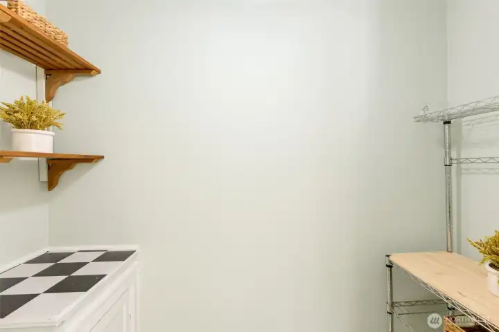 Extra pantry space.