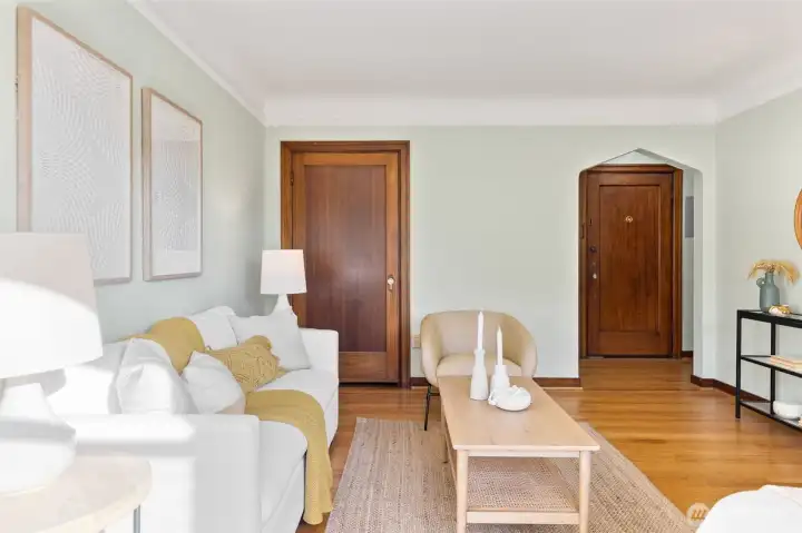 Big closet, and formal entry.