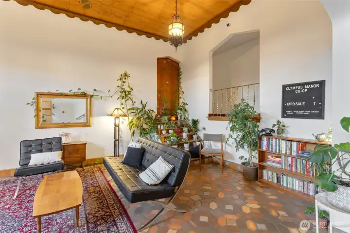 Olympus Manor Co-op has great gathering spaces.