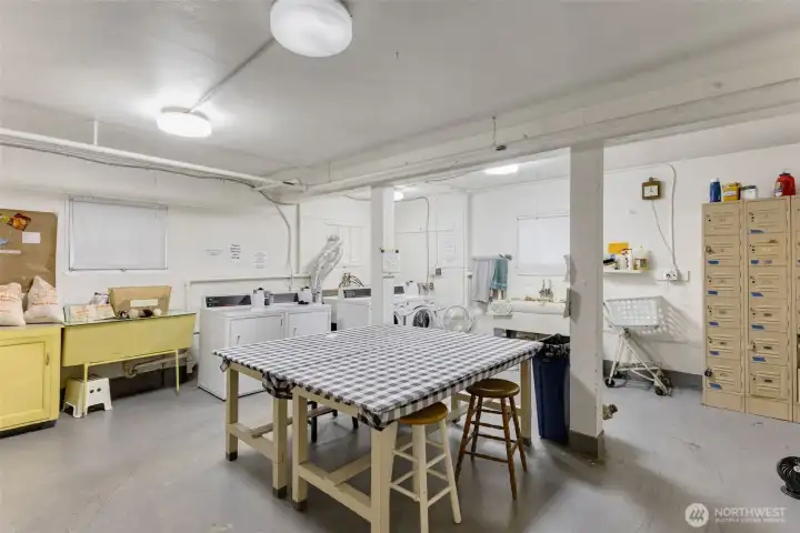 Large Laundry room.