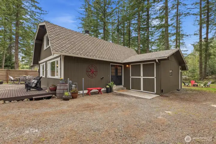 Freshly updated exterior trim and door paint add to the home’s curb appeal.