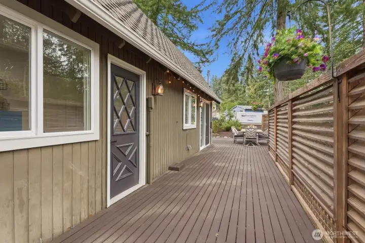 Enjoy seamless indoor-outdoor living with access to a beautiful deck from the utility room and dining room.