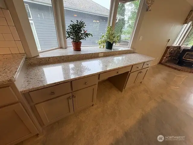 Built in desk