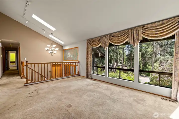 Living Room is very spacious and open