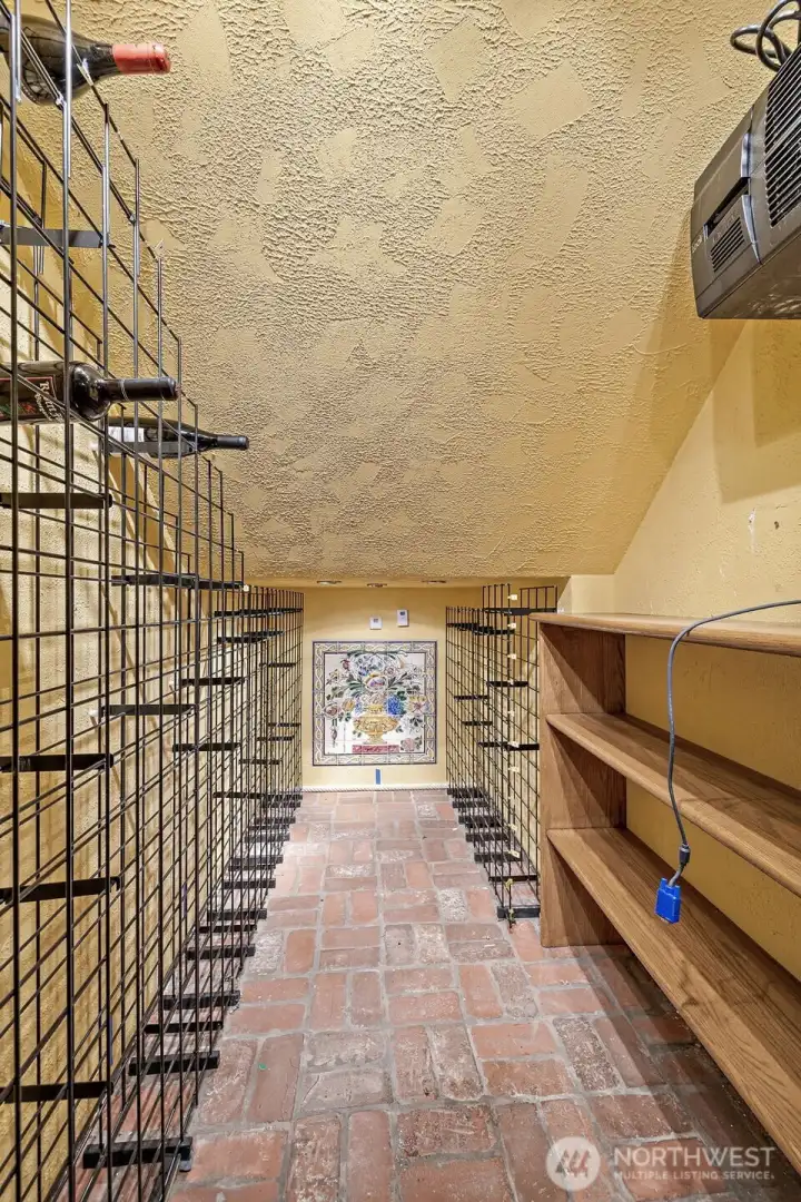 Downstairs Wine storage!