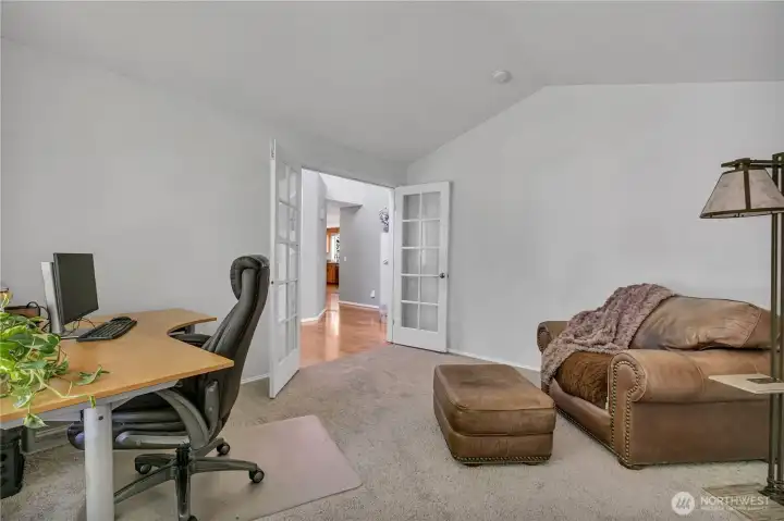 This Den/Office, or 5th bedroomis spacious!