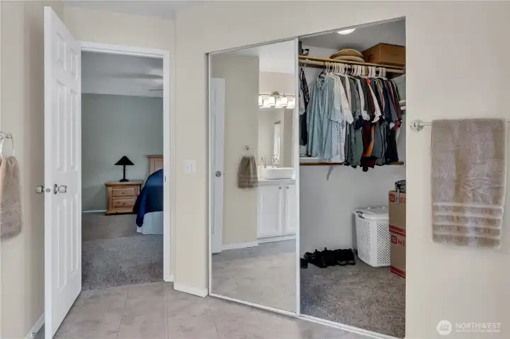 Primary walk-in closet