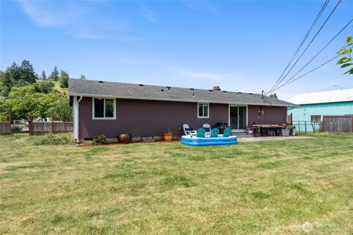 Fenced Back yard
