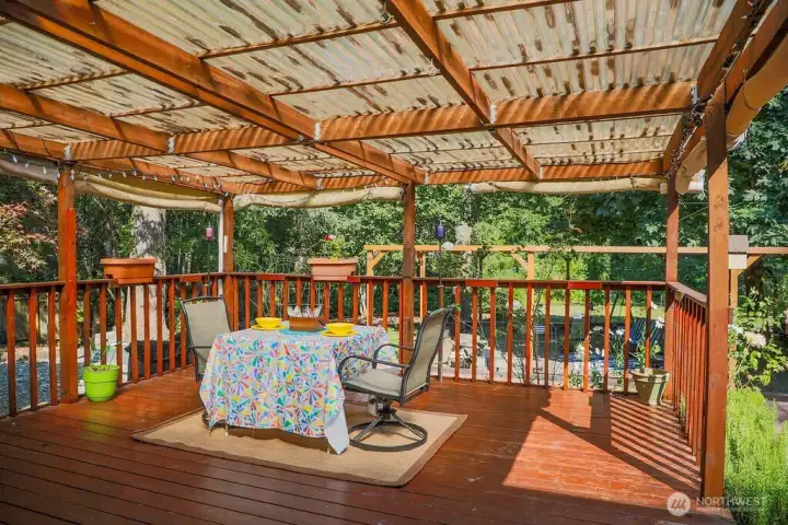 Covered back deck Covered back deck