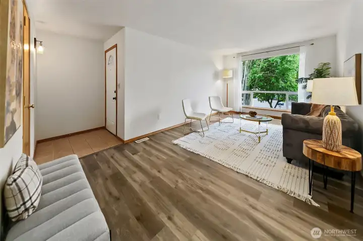Entry looking into the formal living room