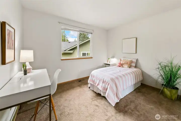 Spacious guest bedroom