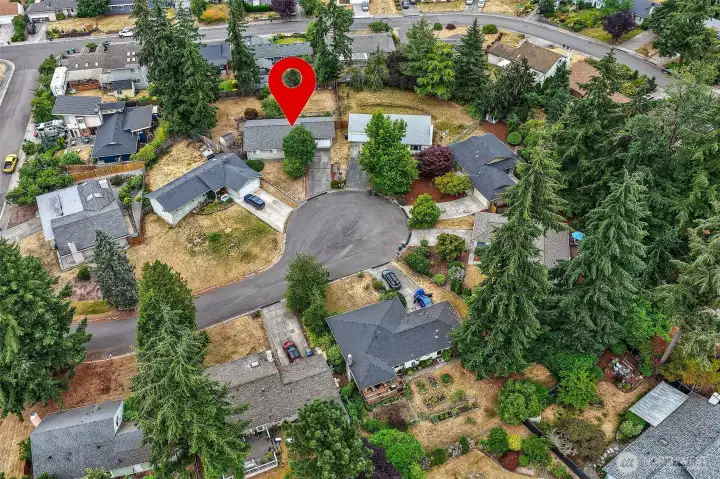 Cul de sac location