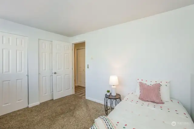 2nd Bedroom with double closets